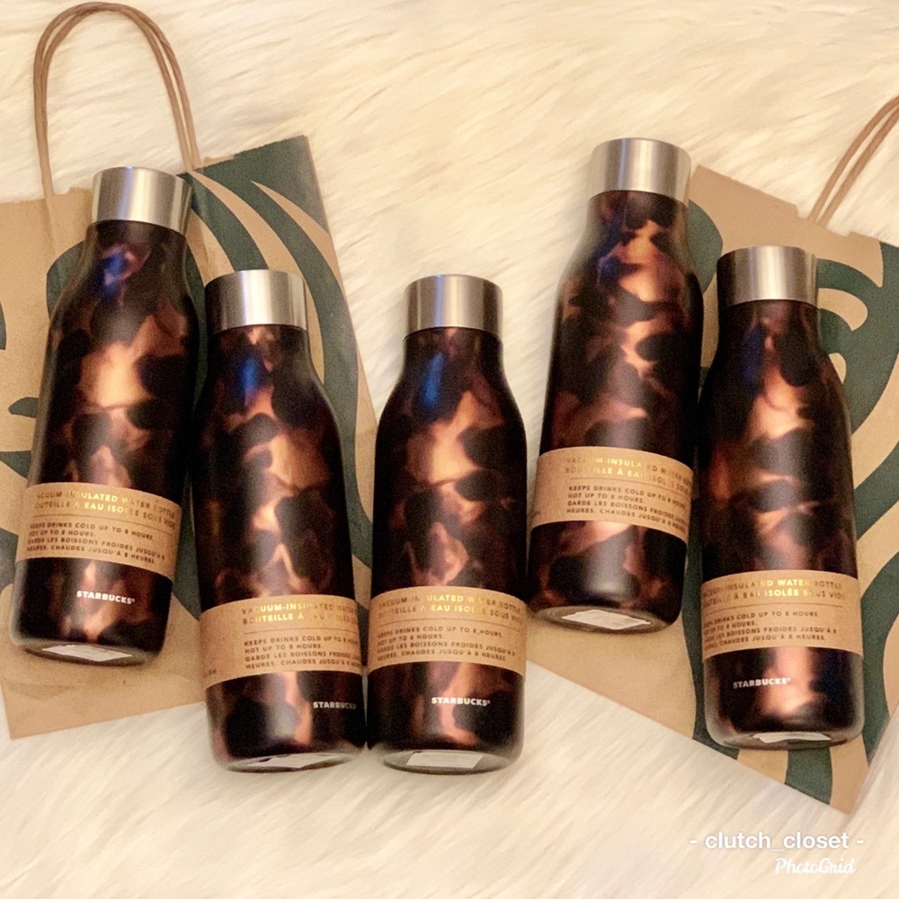 Starbucks Tortoise Shell Insulated Water Bottle - Picture 3 of 8